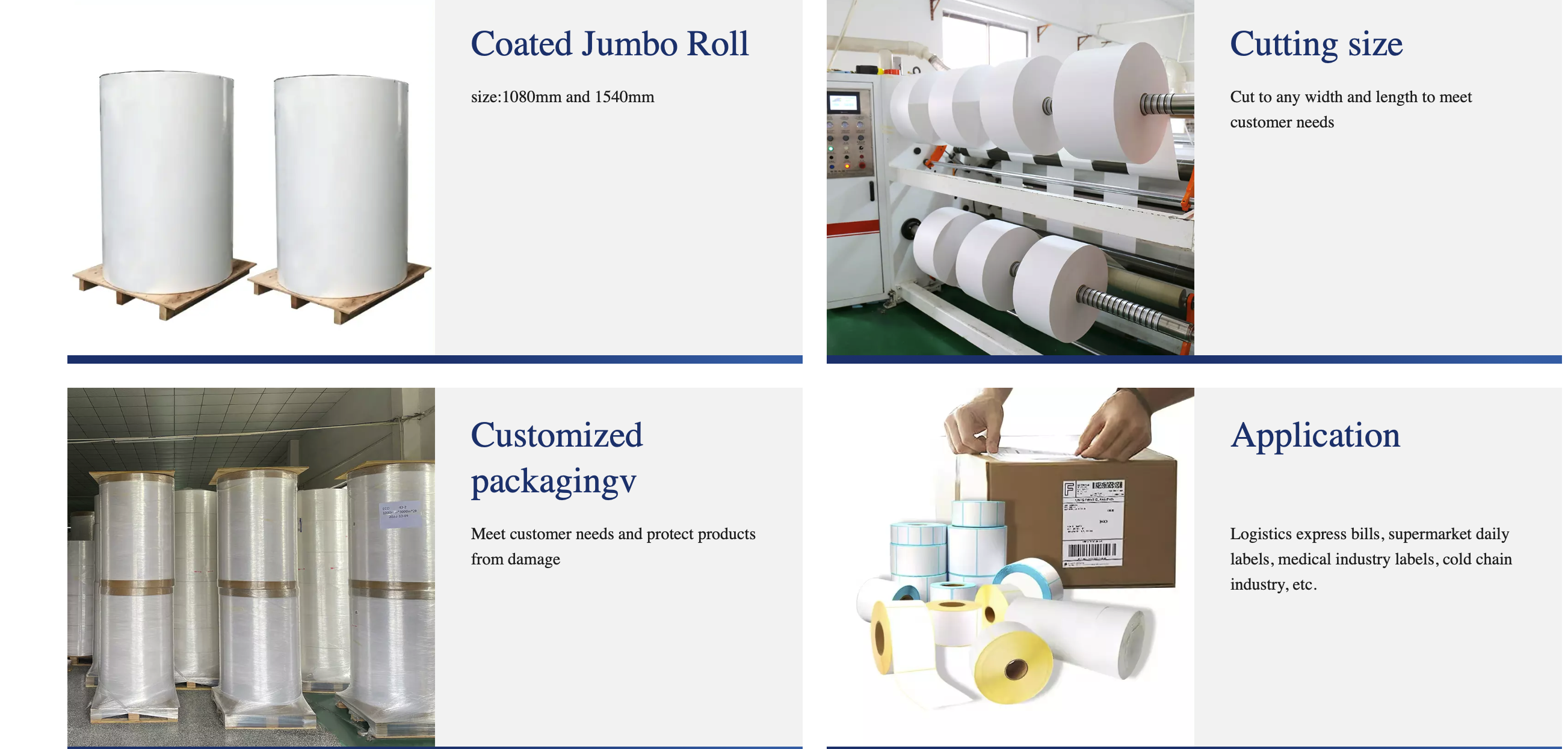 Self Adhesive Paper Thermal PP Synthetic
